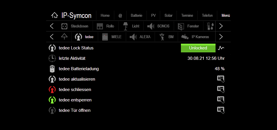 Visuslisierung in IP-Symcon