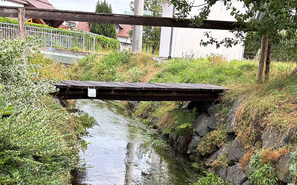 Pegelmessung am Tummelbach Pegelmessung am Tummelbach