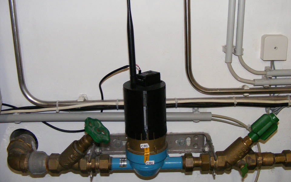 Wasseruhr mit ESP-Adaptergehäuse